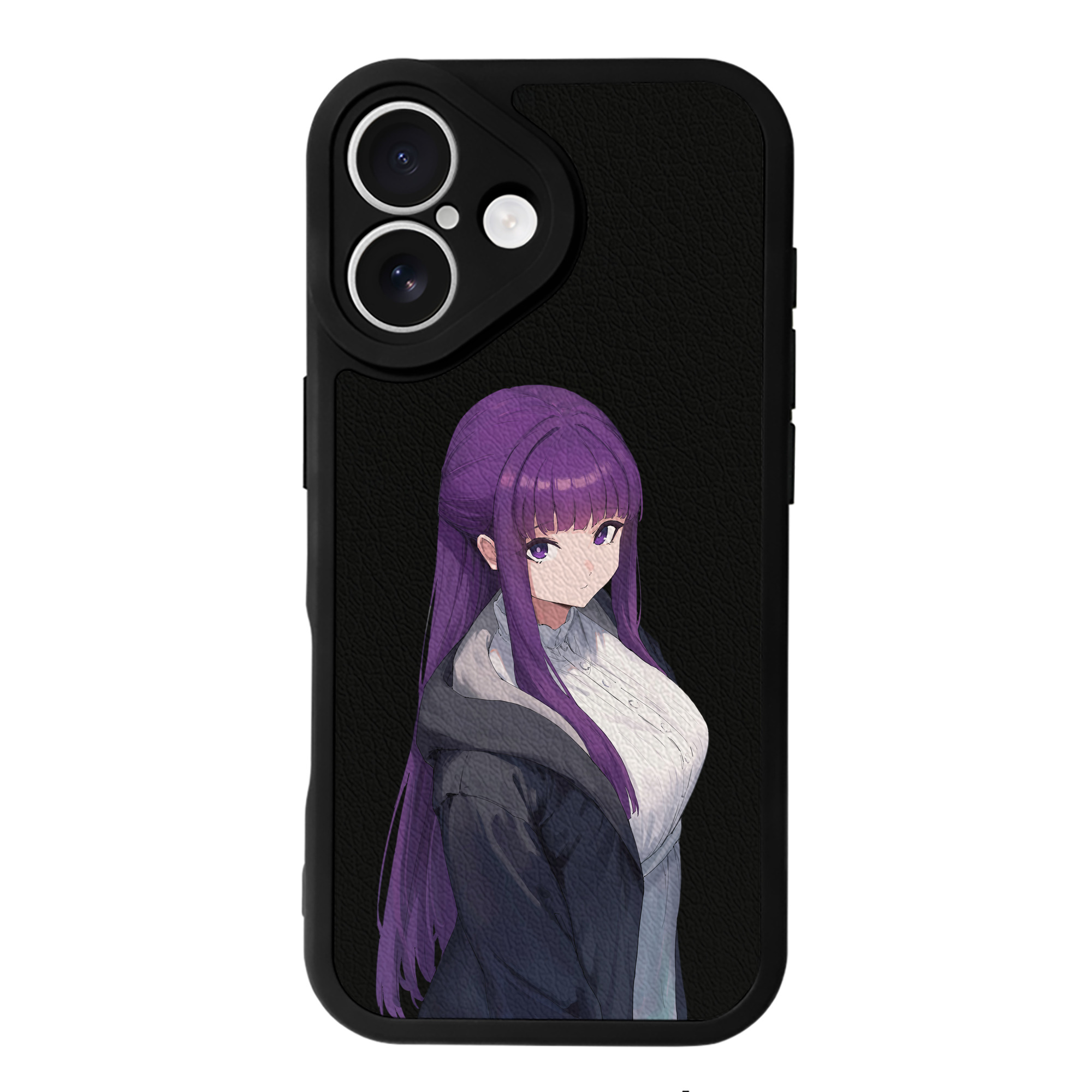 （画像用） 葬送のフリーレン Frieren 【iPhone 16シリーズ対応】シリコンスマホケース（レザー調） 材質：シリコン
